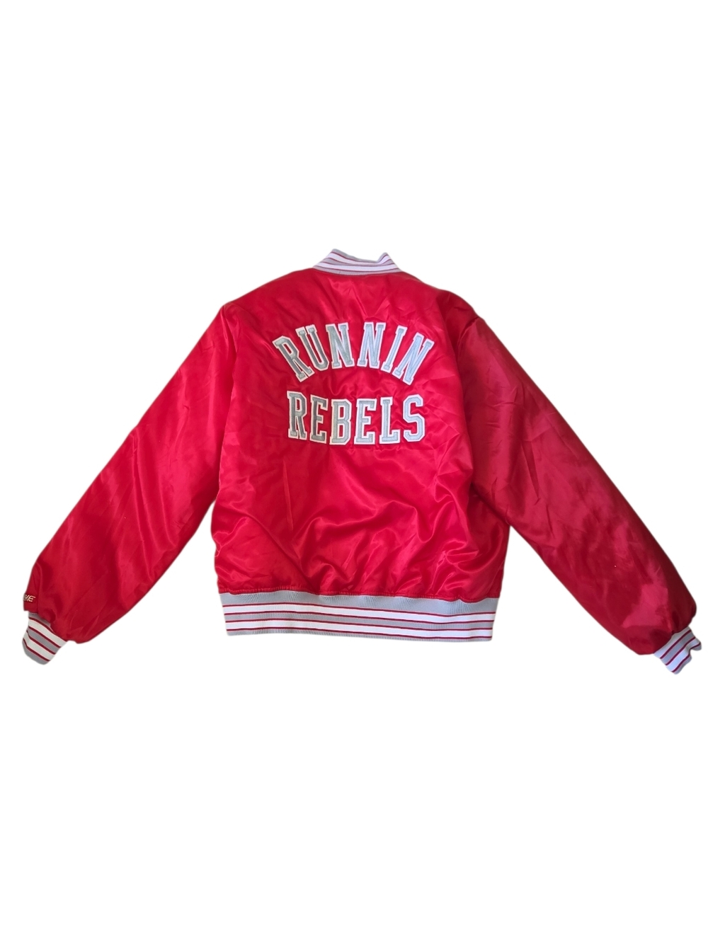 Rare Vintage 80s 90s UNLV Runnin Rebels Bomber Jacket BIKE XXL
